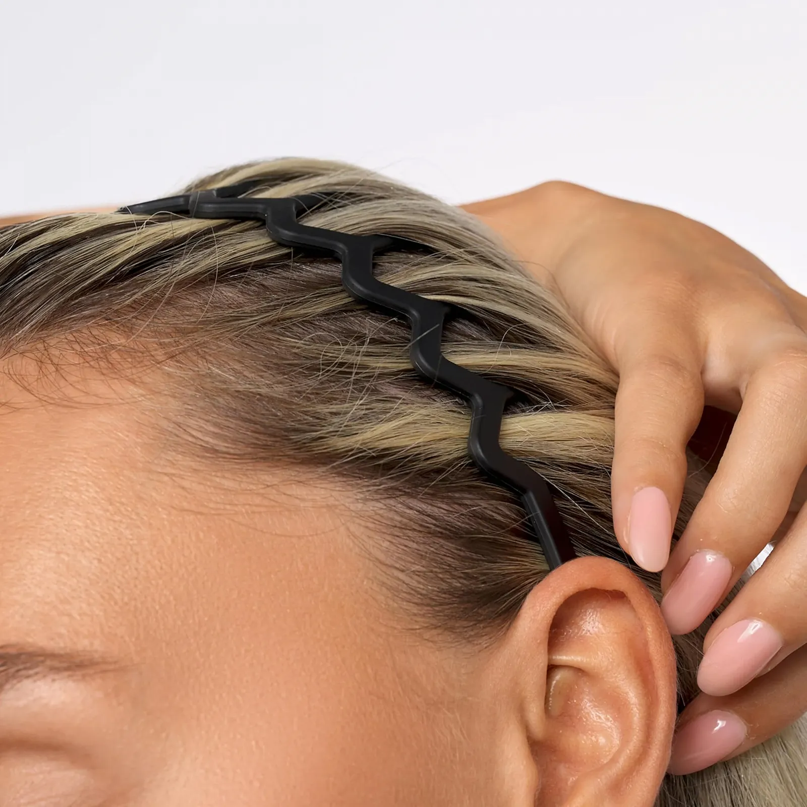 Обруч для волосся Brushworks Neutral Zig Zag, набір 3 шт, фото №3 Обруч для волосся Brushworks Neutral Zig Zag, набір 3 шт, фото №3