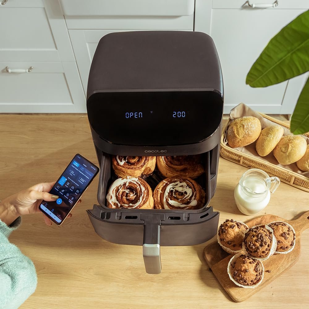 Мультипечь-духовка-гриль Cecotec Cecofry FoodCourt 11000 Connected 11 л 1850 Вт 3-в-1 WiFi 40-230°C, фото №9 Мультипечь-духовка-гриль Cecotec Cecofry FoodCourt 11000 Connected 11 л 1850 Вт 3-в-1 WiFi 40-230°C, фото №9