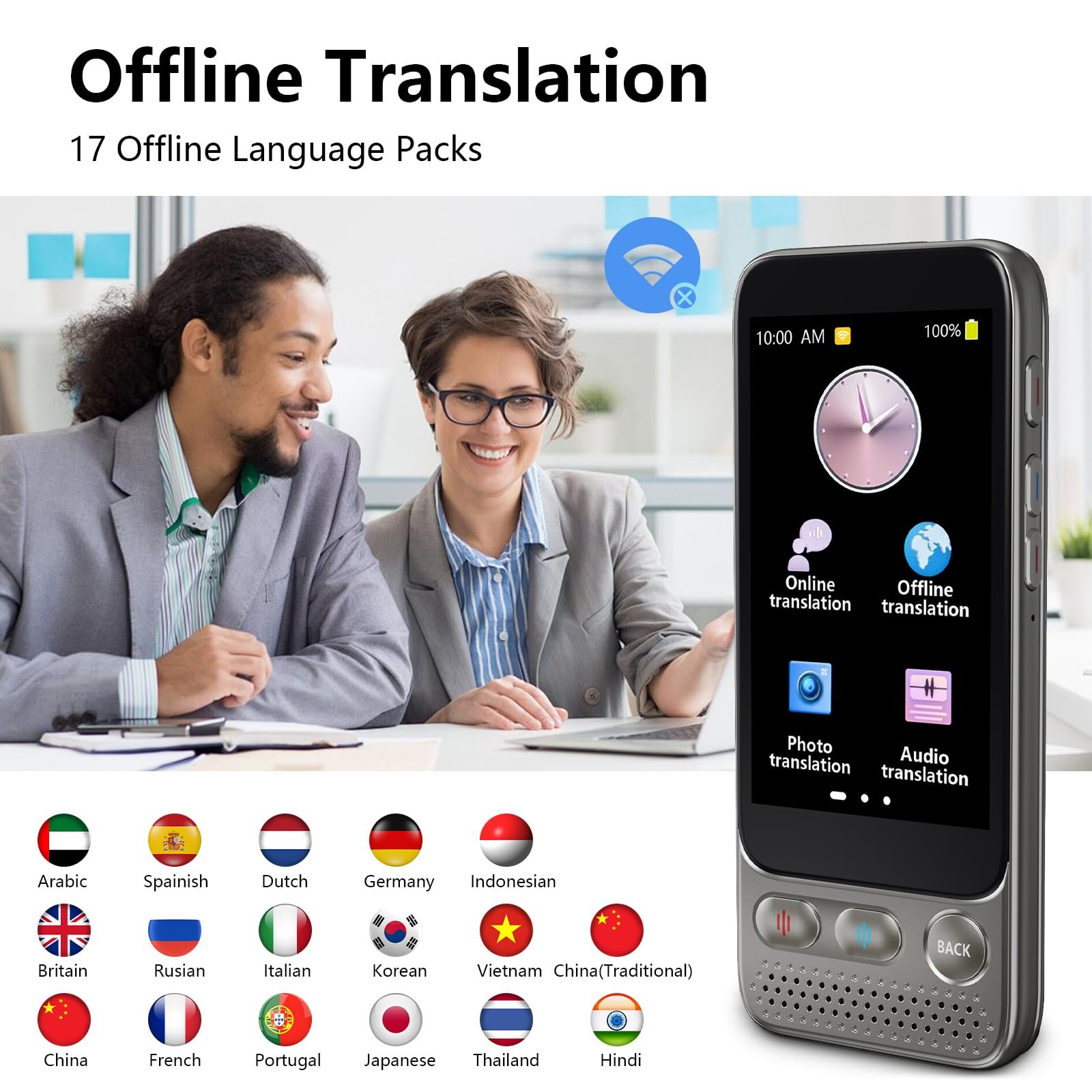 Пристрій-перекладач, миттєвий без Wi-Fi, WiFi, офлайн, фото, фото №3 Пристрій-перекладач, миттєвий без Wi-Fi, WiFi, офлайн, фото, фото №3
