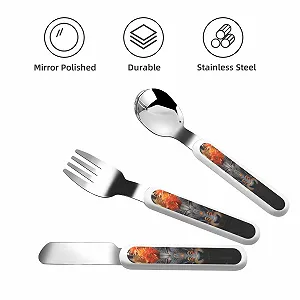 Набір дитячих столових приборів з трьох предметів synthetic.ua - Фото 1