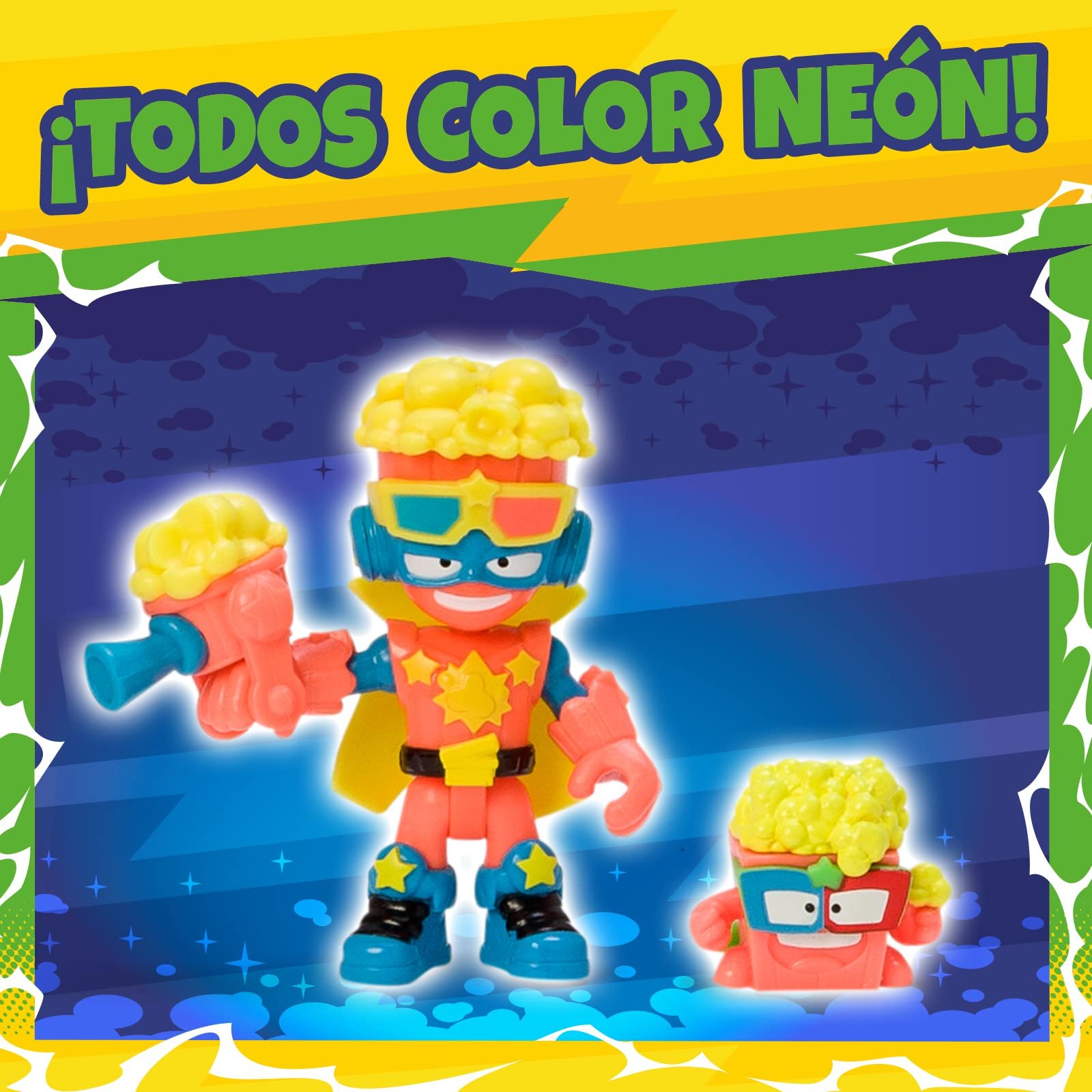 Фігурки SUPERTHINGS RIVALS OF KABOOM Neon Power Series, Повна колекція з 6 Kazoom Kids із серії Neon Power, кожен Kazoom Kid поставляється з 1 SuperThing і 1 бойовим аксесуаром, фото №5