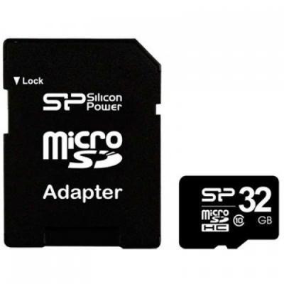 Карта памяти Silicon Power 32Gb microSDHC Class 10 SP032GBSTH010V10SP, фото №1 Карта памяти Silicon Power 32Gb microSDHC Class 10 SP032GBSTH010V10SP, фото №1