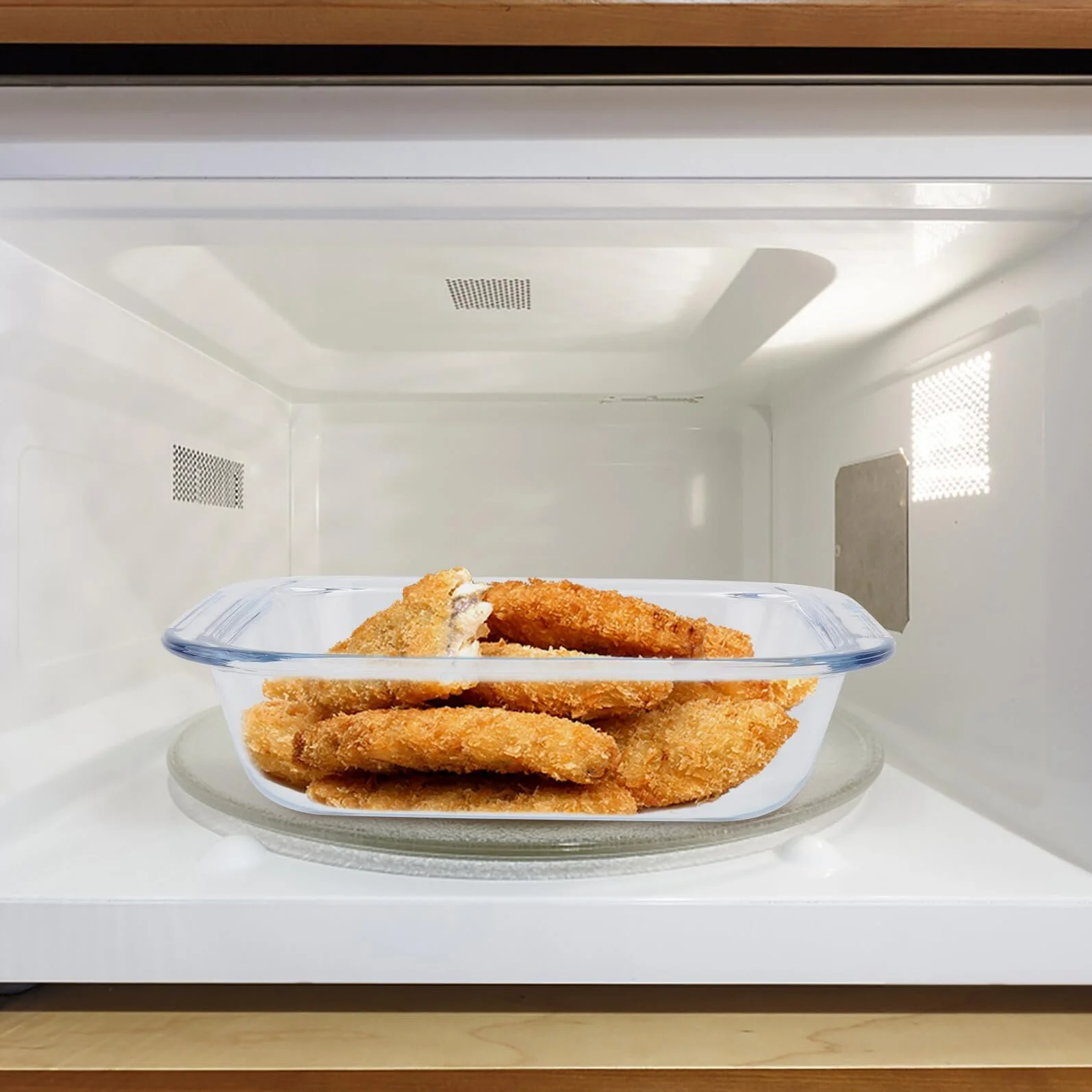 Противень для выпечки Стеклянный квадратный термостойкий, фото №4