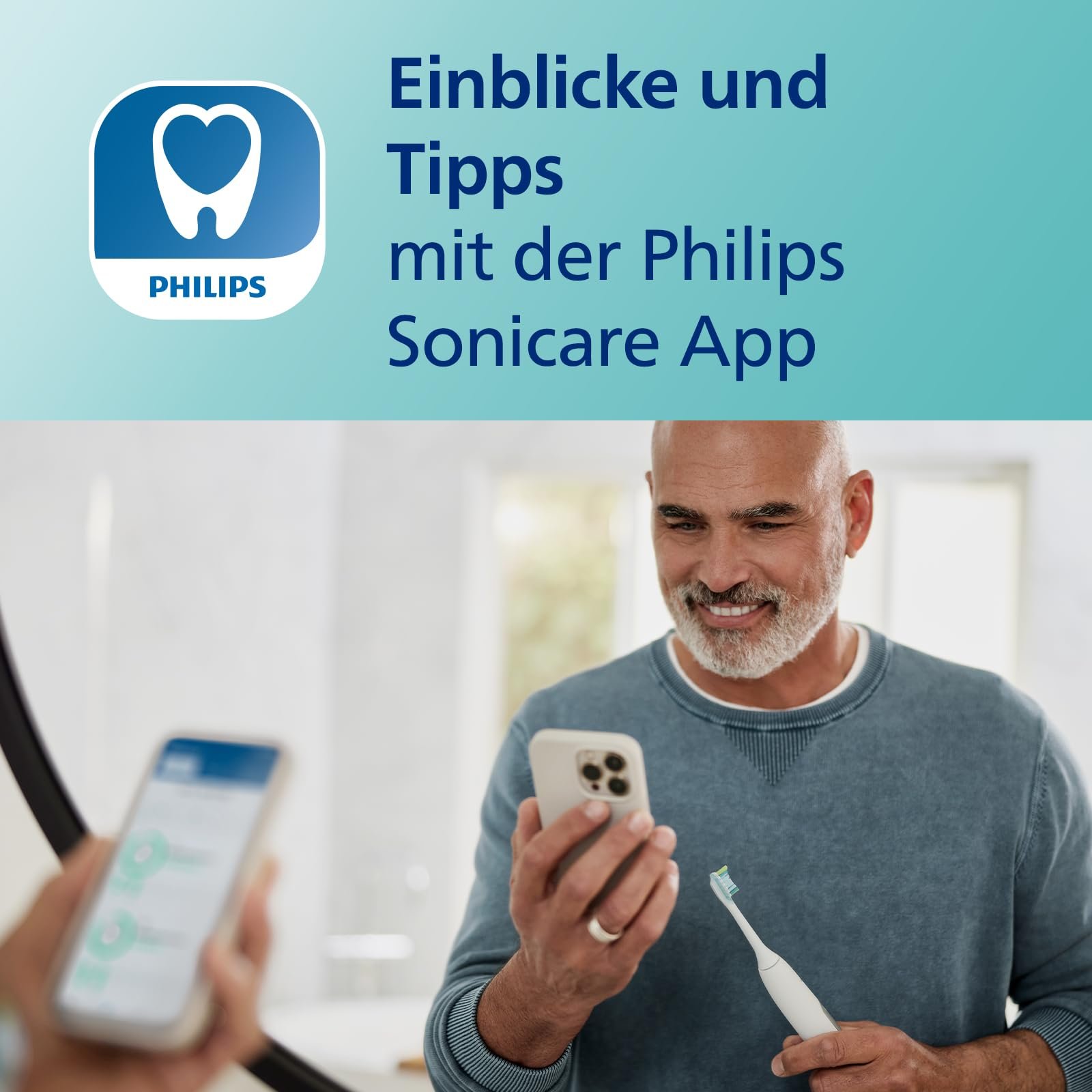 Зубная щетка электрическая Philips Sonicare ExpertClean 7500 Белая, фото №5