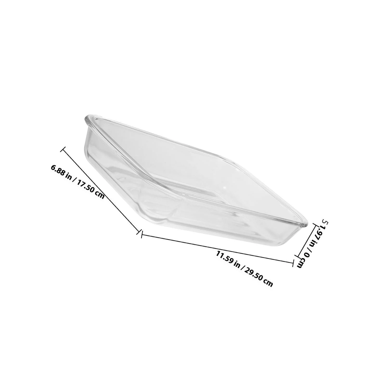 Форма для запекания глубокая из закаленного стекла термостойкая многофункциональная, фото №2