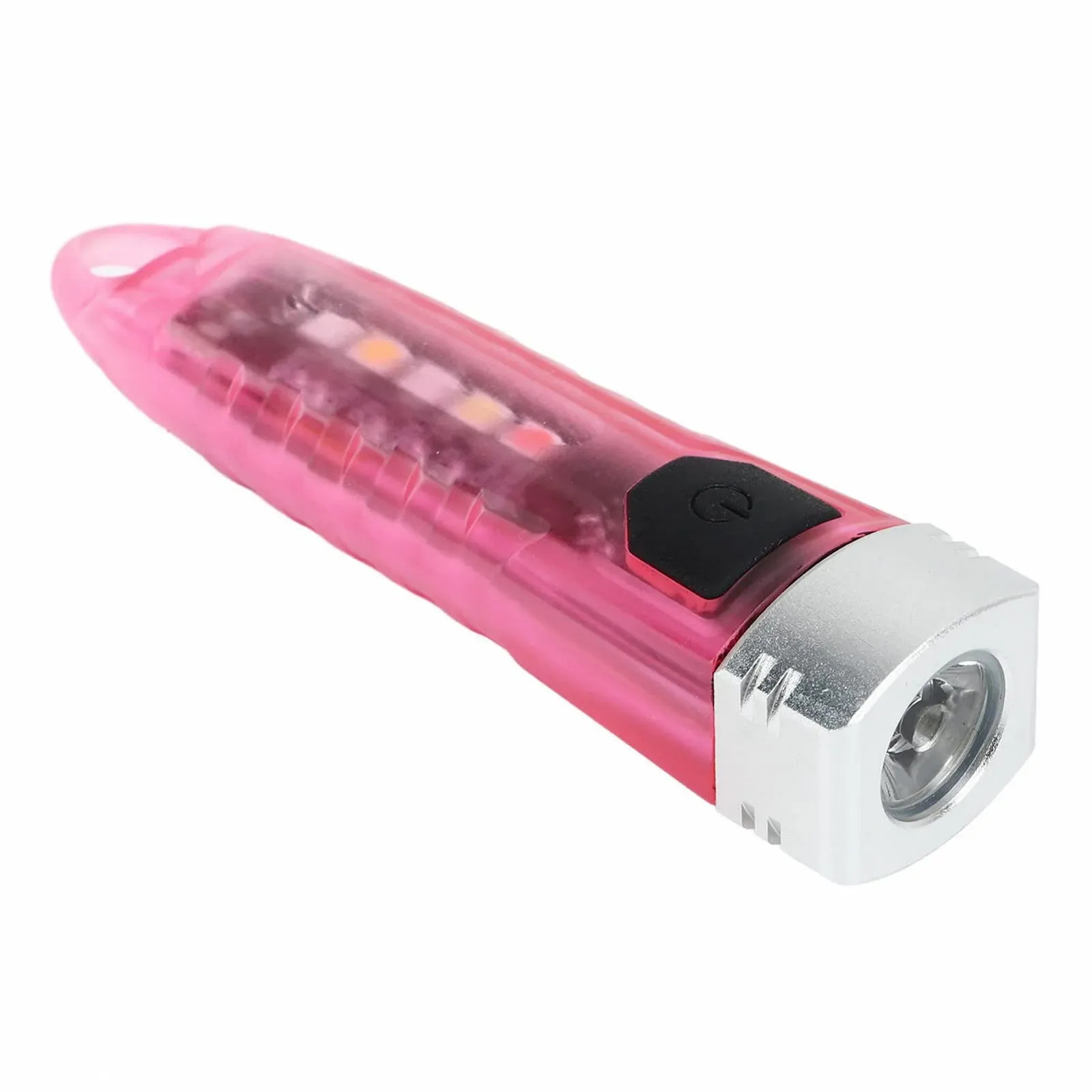 Фонарик карманный Mini LED Аккумуляторный 400 лм Розовый прозрачный, фото №5 Фонарик карманный Mini LED Аккумуляторный 400 лм Розовый прозрачный, фото №5