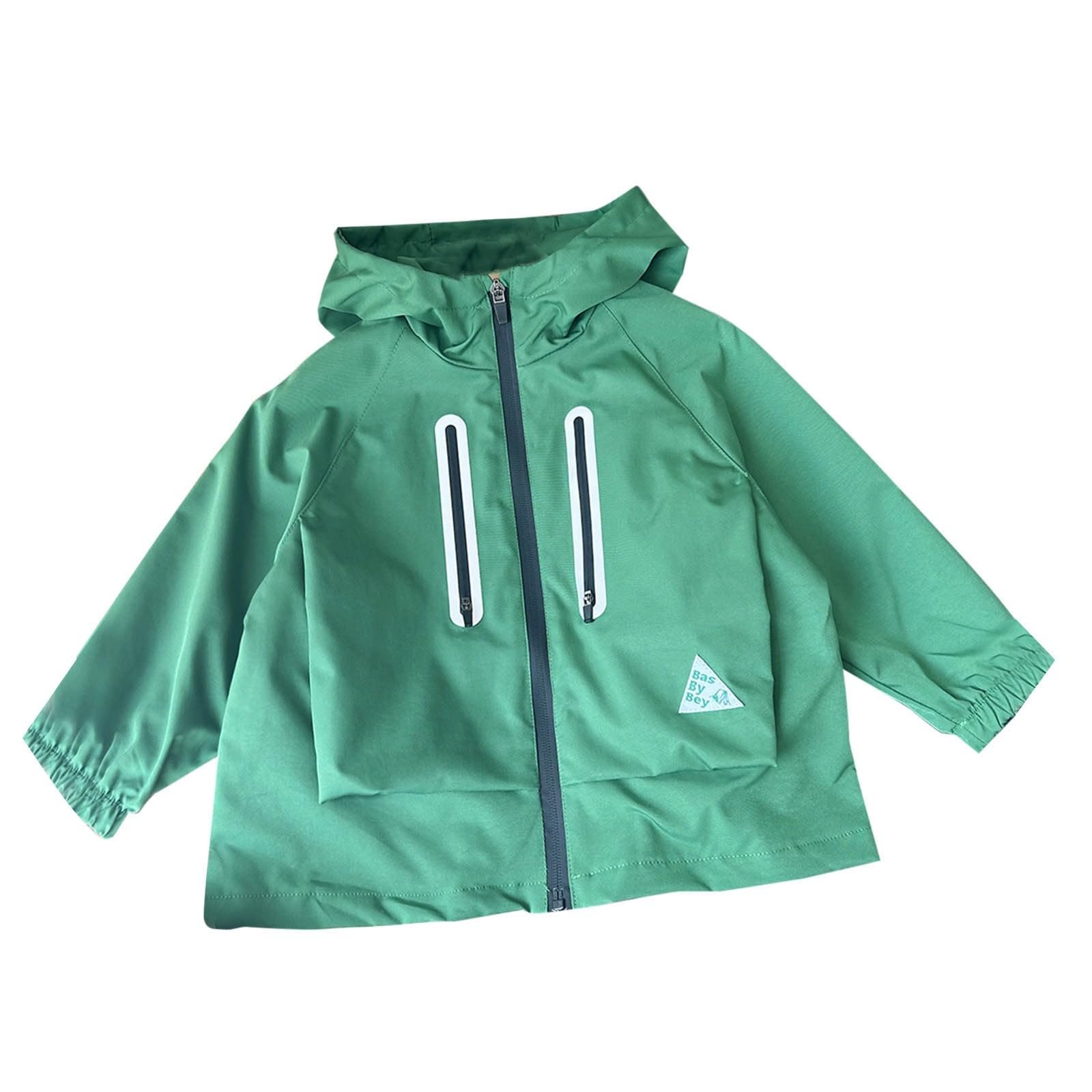 Ветровка для мальчиков и девочек KQIVAM, однотонная, с капюшоном, фото №1 Ветровка для мальчиков и девочек KQIVAM, однотонная, с капюшоном, фото №1