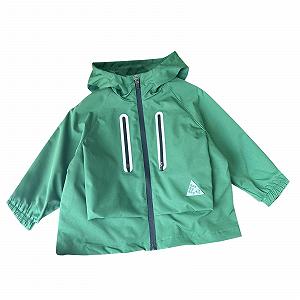 Ветровка для мальчиков и девочек KQIVAM, однотонная, с капюшоном - Фото 1