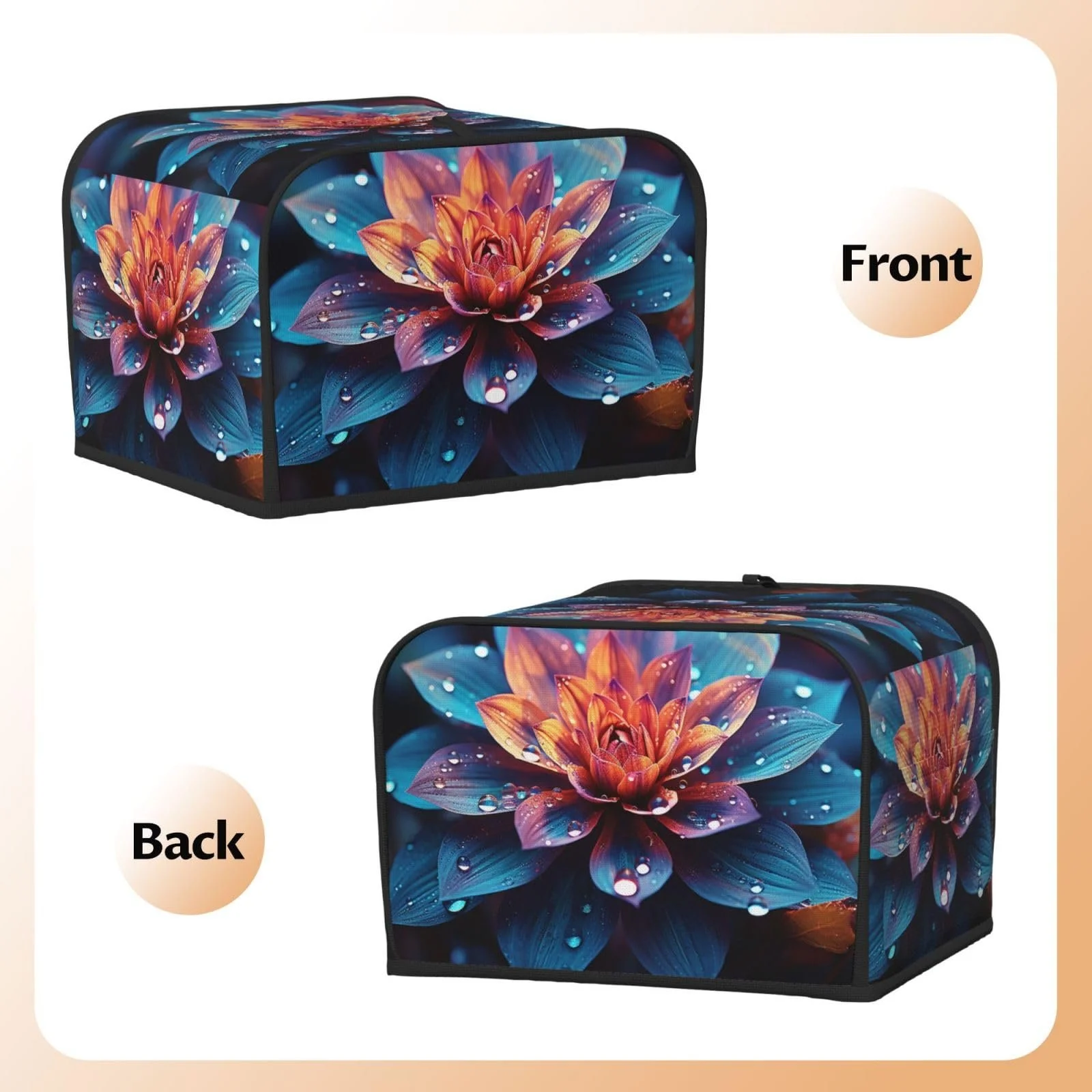 Чохол для тостера на 4 скибочки з двома кишенями, надм'який, фото №6 Чохол для тостера на 4 скибочки з двома кишенями, надм'який, фото №6