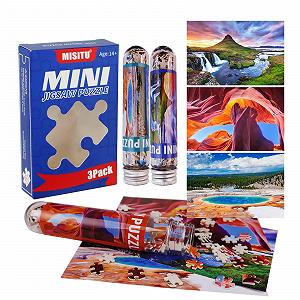 Набір пазлів MISITU Mountain and Lake 3 шт. по 150 елементів міні для дорослих - Фото 1