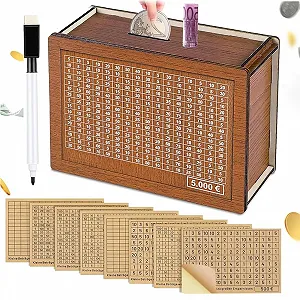 Дерев'яна скарбничка з наліпками-маркерами - Фото 1