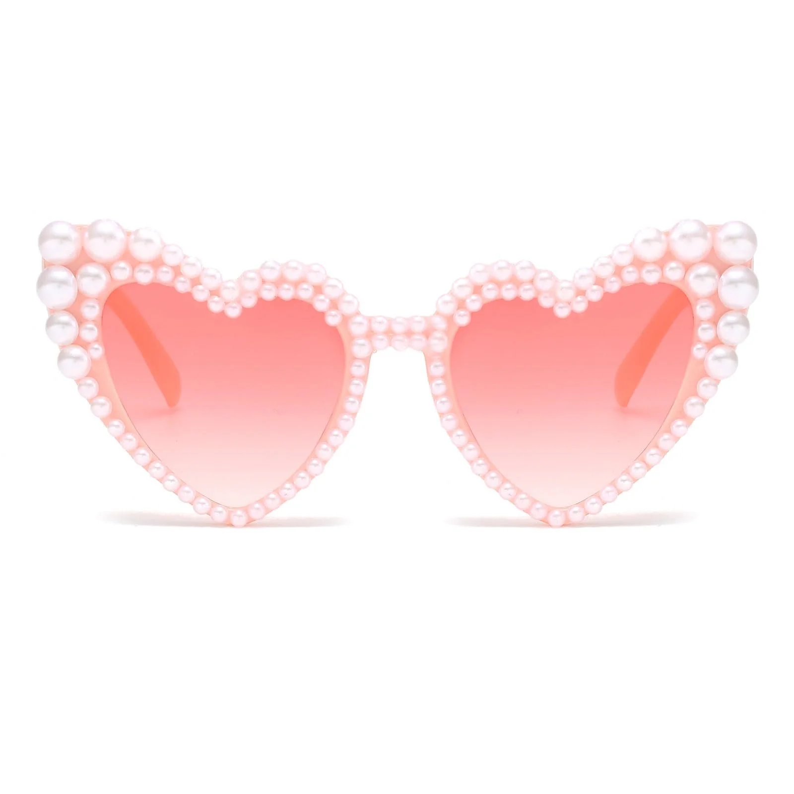 Сонцезахисні Окуляри Серце LJCZKA Ретро Намистини Перли UV Захист, фото №1 Сонцезахисні Окуляри Серце LJCZKA Ретро Намистини Перли UV Захист, фото №1