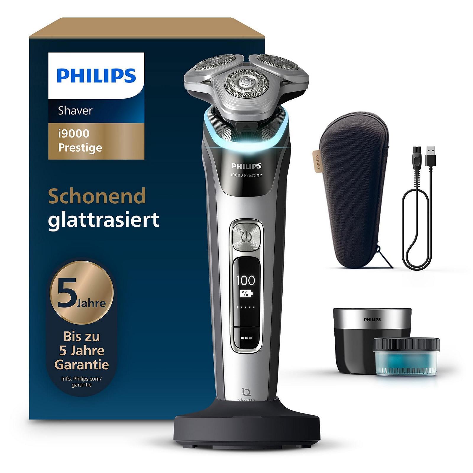 Електробритва Philips i9000 Prestige XP9205/30 Для вологого та сухого гоління з тримером та датчиком тиску Сіра/Срібляста, фото №1