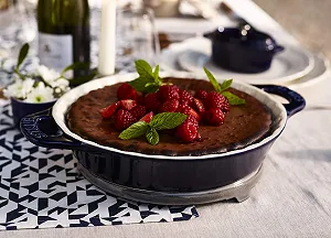 Форма для тарта Staub круглая 24 см темно-синяя synthetic.ua - Фото 1