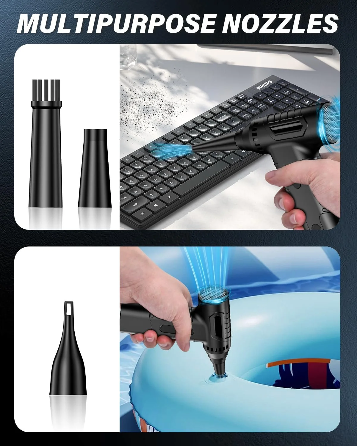 Электрическая воздуходувка AK-01 150 000 RPM 4000 mAh, фото №5