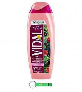 Гель-піна для душу Vidal Ожина та Мускус 250 ml (Набір 24 шт) + Брелок - Фото 1