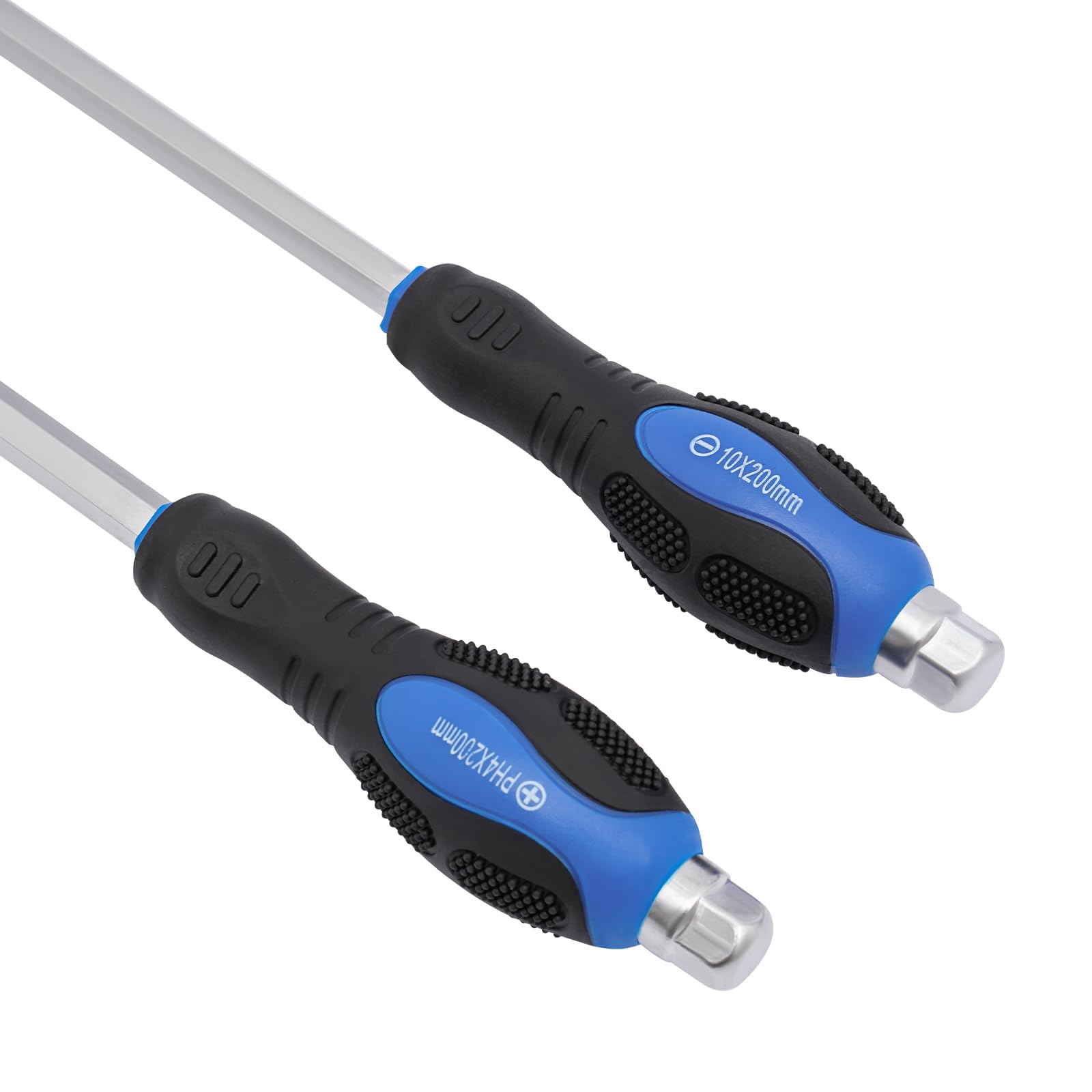 Набір викруток Magnetic 12-Piece Magnetic Screwdriver Set 6 хрестоподібних і 6 плоских матові головки лез, фото №3