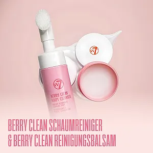 Бальзам для умывания и увлажняющая пенка W7 Berry Clean Мягко удаляет макияж, грязь и загрязнения synthetic.ua - Фото 1