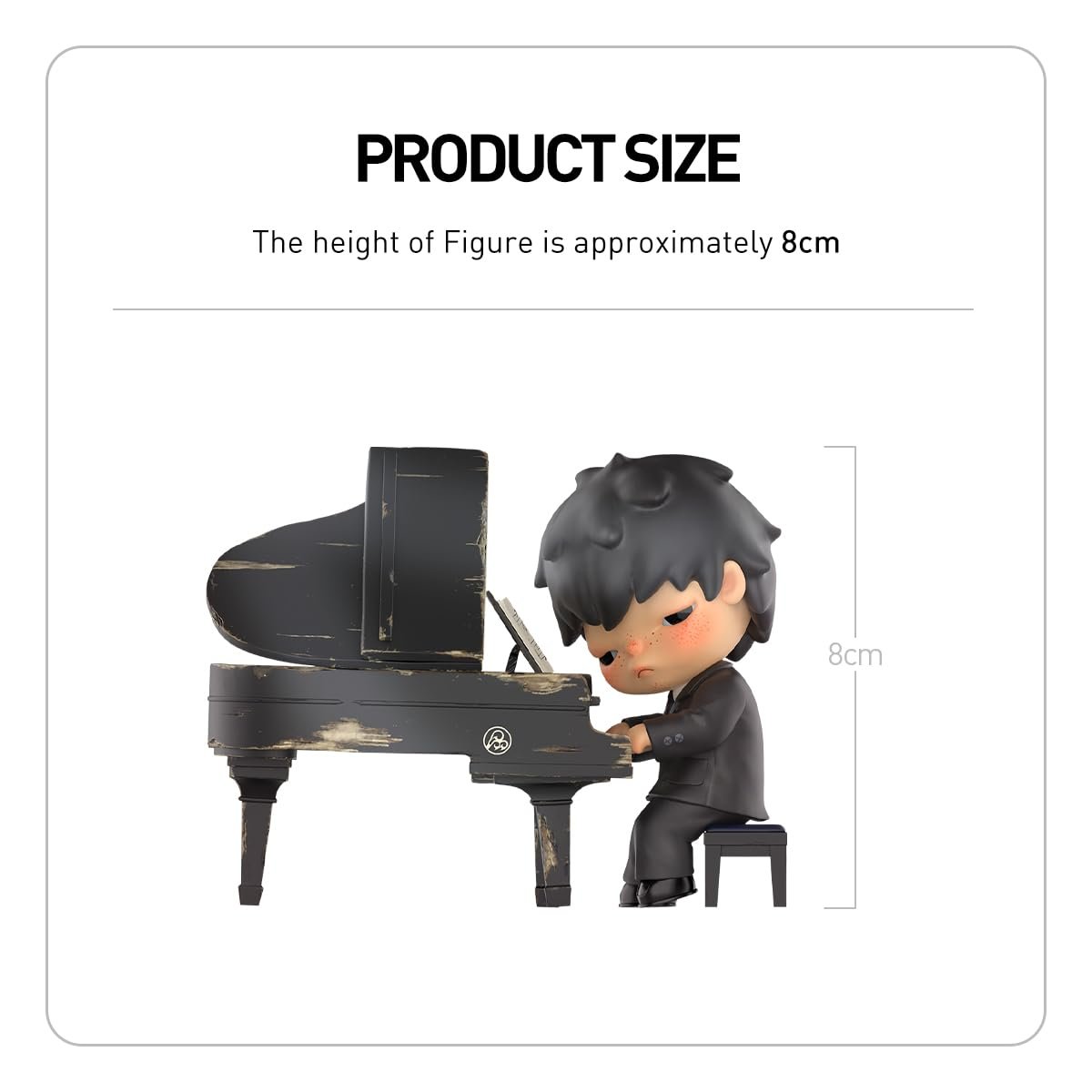 Фигурка POP MART Hirono The Pianist, коллекционная, 8,6-10,3 см, фото №5