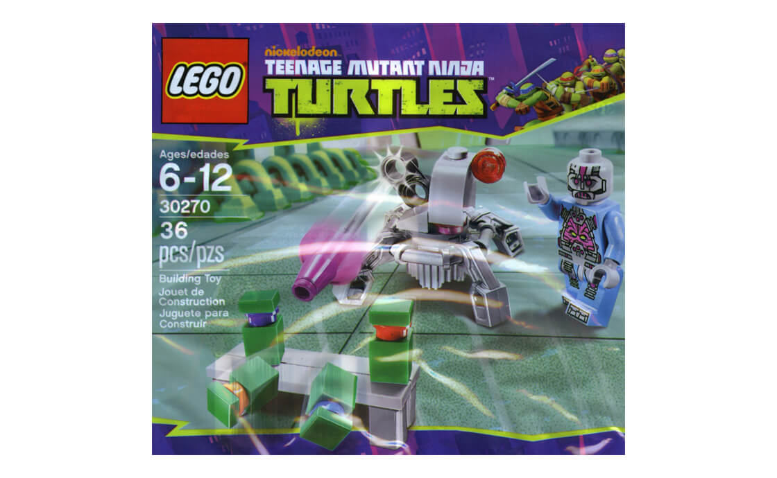 Детский конструктор LEGO Раритет Ninja Turtles Стрельба по черепахам Крэнга (30270), фото №1