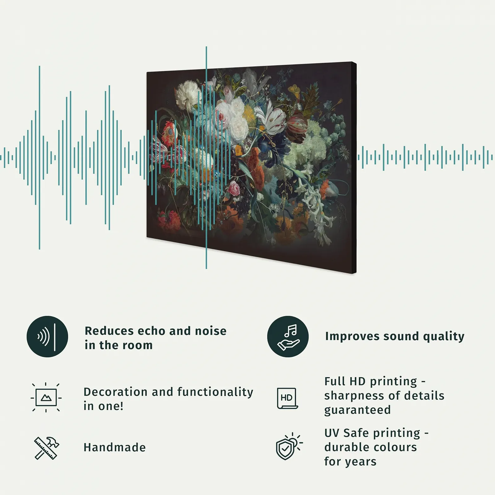 Набір акустичних картин murando 3 шт. Beige Mandala on Concrete Background 120 x 60 см, фото №2