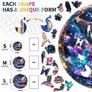 Дерев'яний пазл Hummingbird 295 деталей 34 x 34 см synthetic.ua - Фото 1