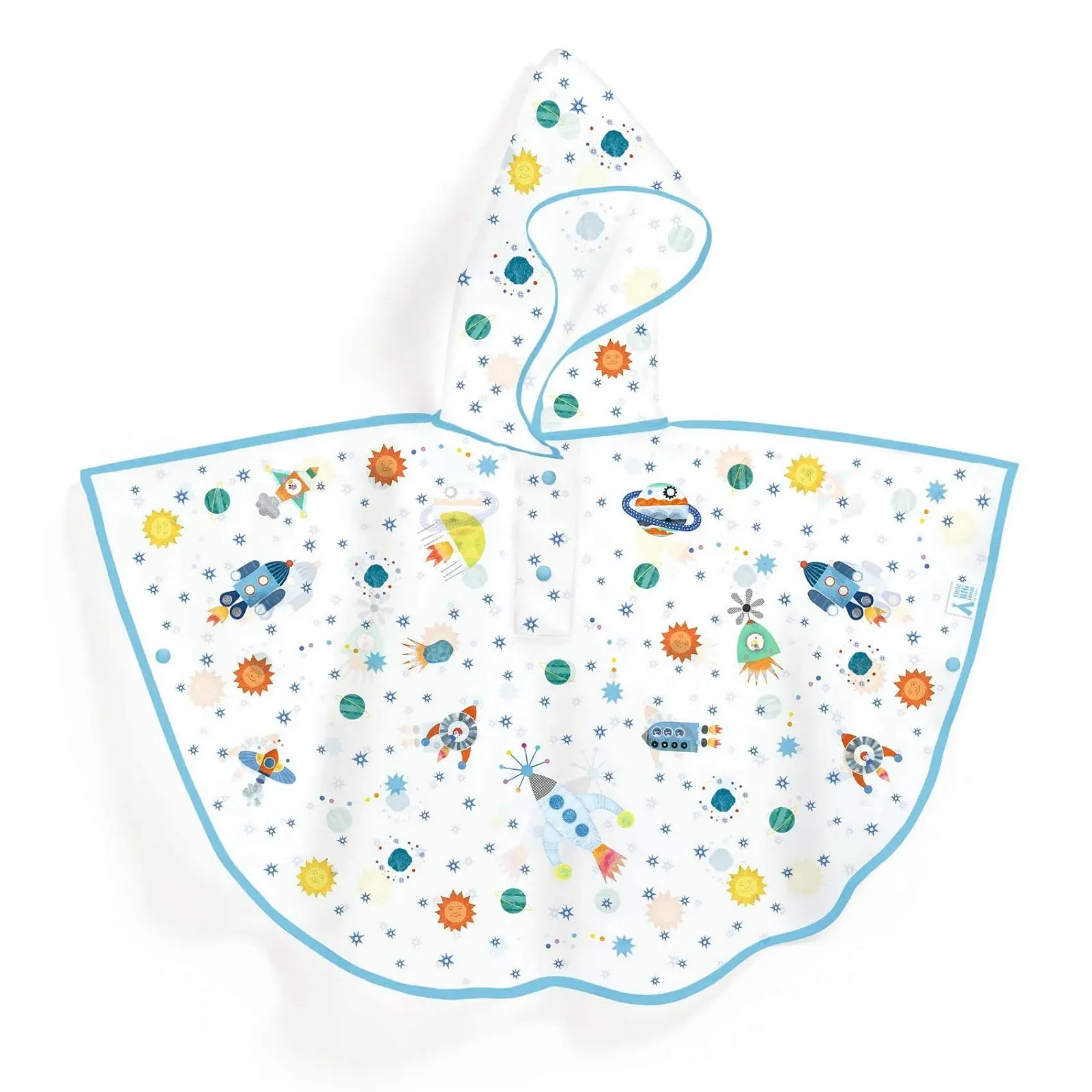 Дитяче пончо-дощовик унісекс Djeco Lifestyle Rocket, фото №1