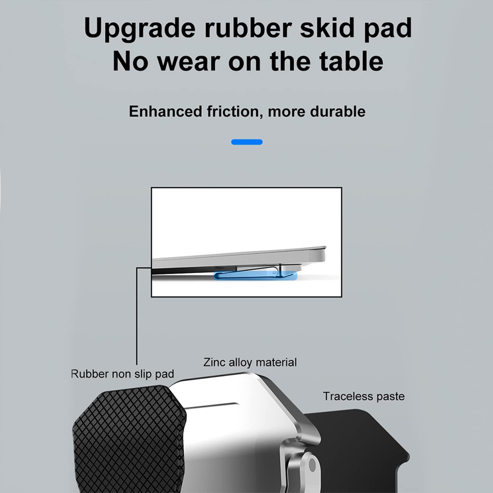 Підставка для ноутбука Invisible Сплав цинку Охолоджуюча підкладка, фото №4 Підставка для ноутбука Invisible Сплав цинку Охолоджуюча підкладка, фото №4