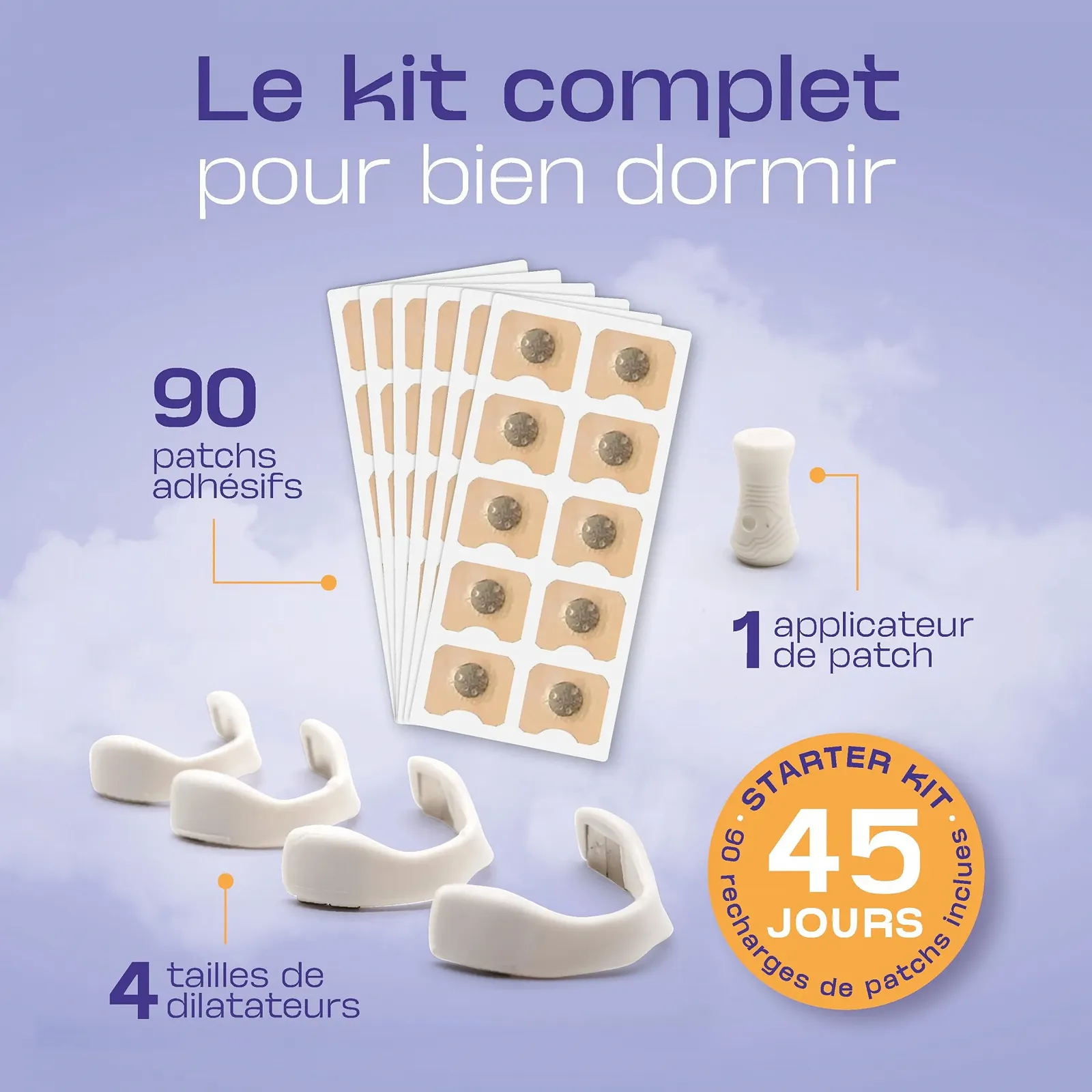 Магнітний розпірний пристрій для носа проти хропіння + 90 носових пластирів, фото №2