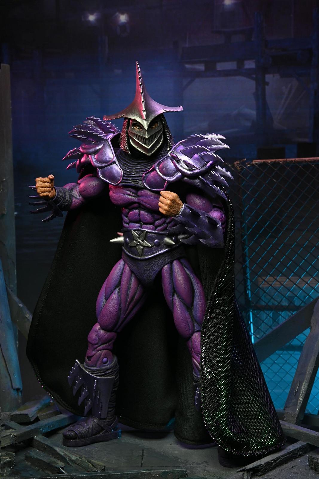Фігурка NECA Teenage Mutant Ninja Turtles Ultimate Shredder 7 дюймів, чорно-фіолетова, з принтом, фото №5