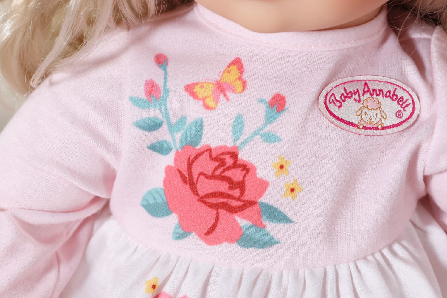 Кукла Zapf Creation Baby Annabell Sophia 43 см мягкая с длинными светлыми волосами розовый, фото №6