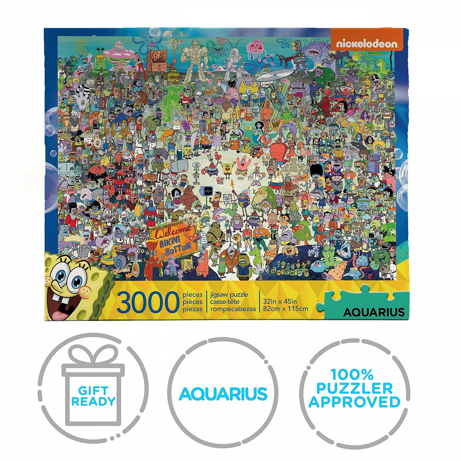 Пазл Aquarius Spongebob Squarepants 3000 элементов антибликовый 81 x 114 см, фото №7 Пазл Aquarius Spongebob Squarepants 3000 элементов антибликовый 81 x 114 см, фото №7