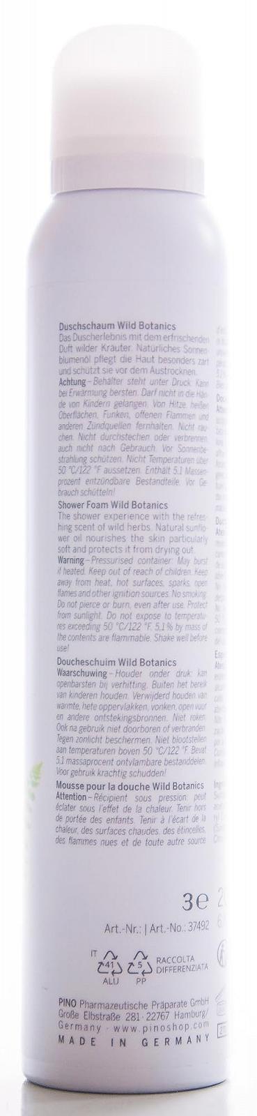 Піна для душу Pino Shower Me ! Wild Botanics чоловічий аромат з соняшниковою олією 100% веган 200 мл, фото №2 Піна для душу Pino Shower Me ! Wild Botanics чоловічий аромат з соняшниковою олією 100% веган 200 мл, фото №2