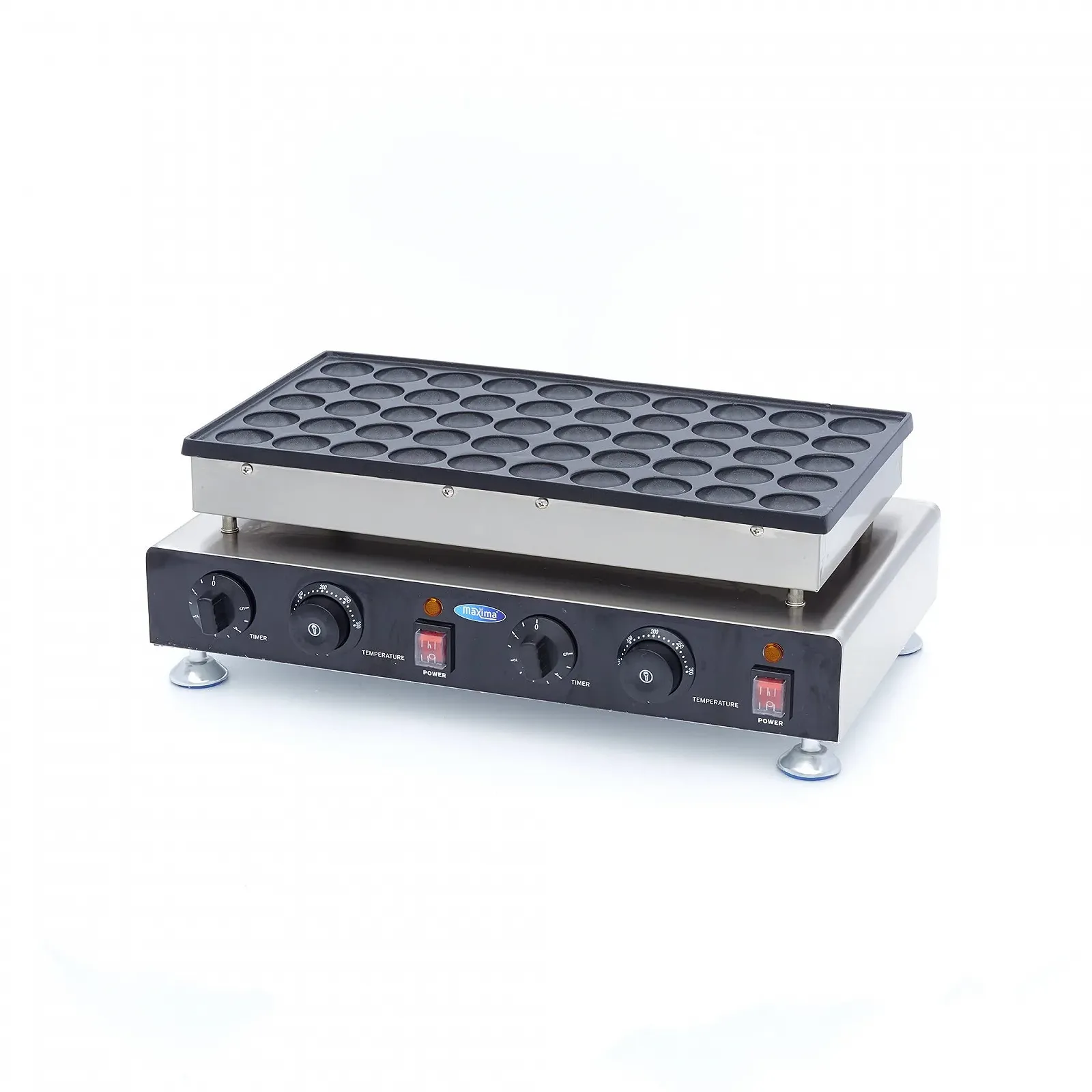 Вафельниця для випікання Maxima – 50 штук – Діаметр 45 x 7 мм (на вафлю) – 1500 Вт, фото №1