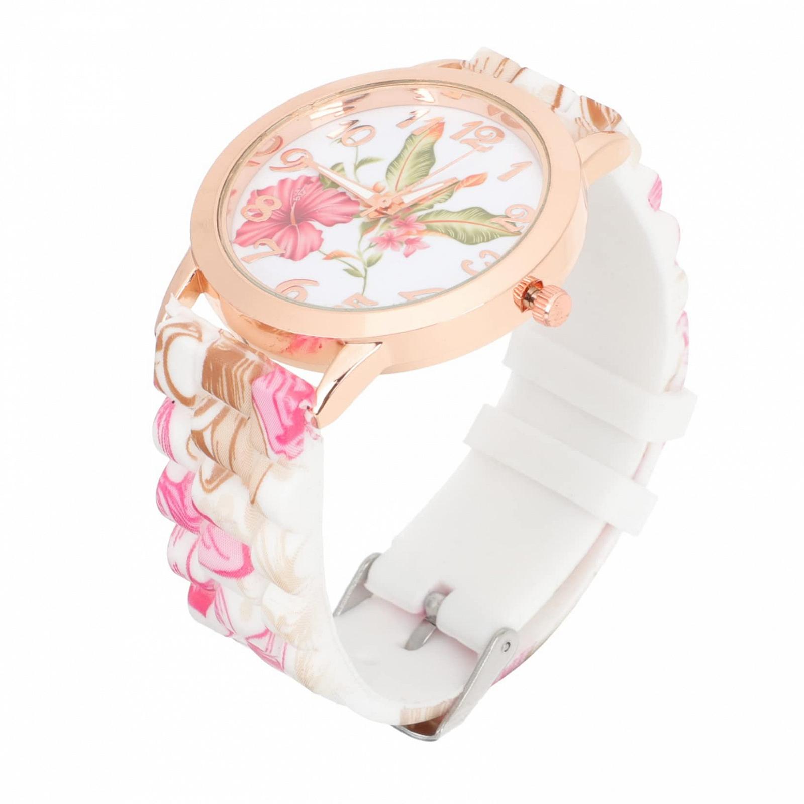 Кварцевые часы PartyKindom для женщин с прочным силиконовым ремешком, фото №1