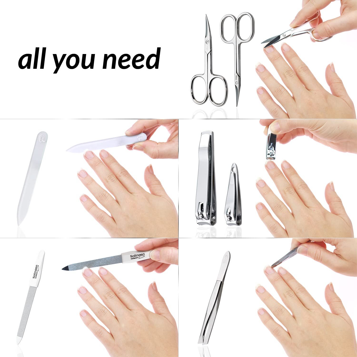 Набір для манікюру marQus, 7 предметів, зі скляною пилкою, фото №4 Набір для манікюру marQus, 7 предметів, зі скляною пилкою, фото №4