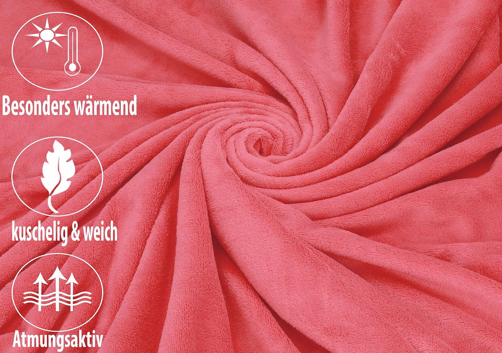 Покривало Betz Cuddly Blanket Bern Розмір 150 см x 200 см Лососевий, фото №4 Покривало Betz Cuddly Blanket Bern Розмір 150 см x 200 см Лососевий, фото №4