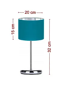 Настольная лампа Home Deco N230-GL1 велюровая E27 бирюзовая synthetic.ua - Фото 1