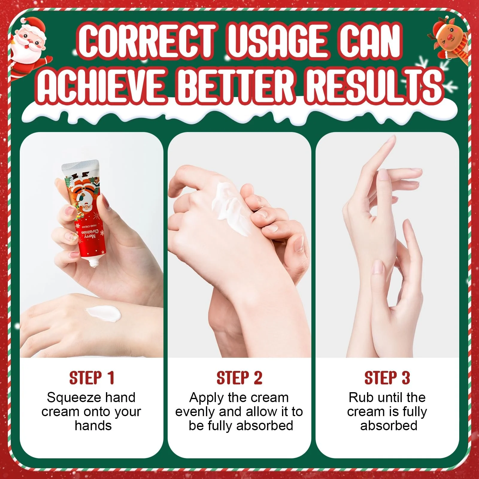 Крем для рук Різдвяний набір Міні Зволожуючий Догляд для рук, фото №3 Крем для рук Різдвяний набір Міні Зволожуючий Догляд для рук, фото №3