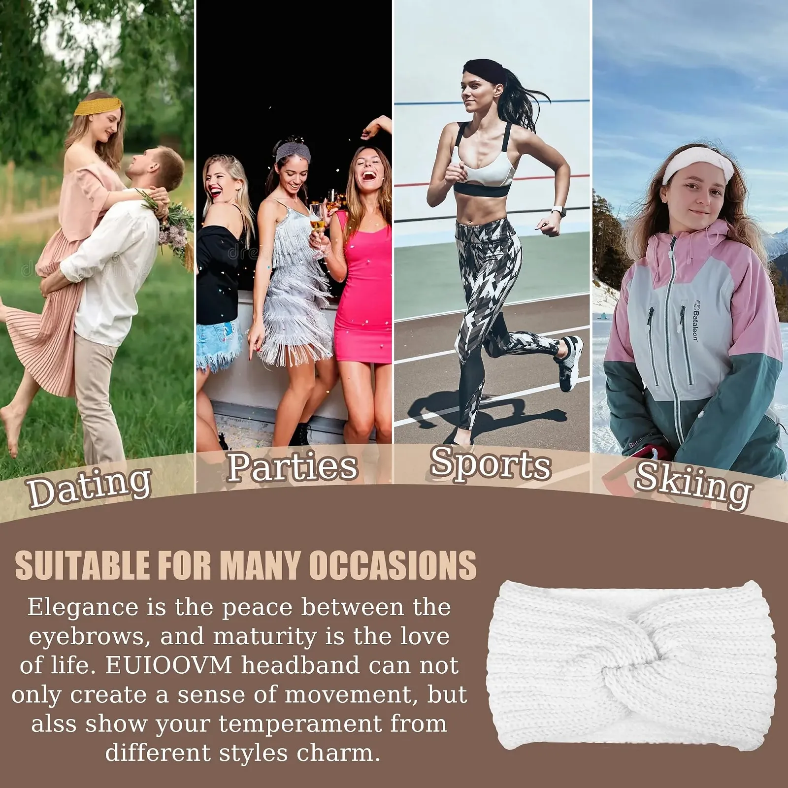 В'язана Пов'язка на Голову Жіноча, фото №7 В'язана Пов'язка на Голову Жіноча, фото №7