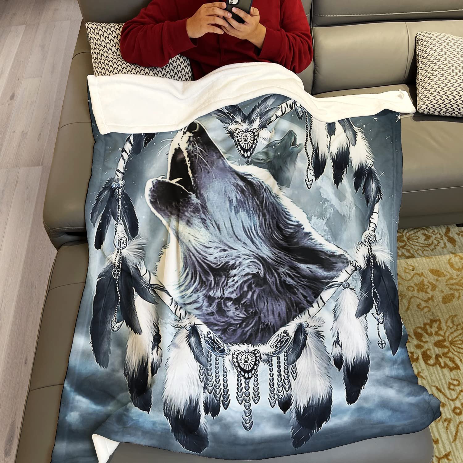 Фланелева Покривало Violetpos 150 x 200 см М'який плед для ліжка, фото №4