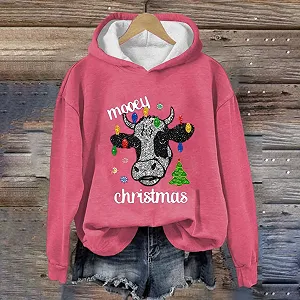 Рождественская Худи Женская С Рождественским Принтом synthetic.ua - Фото 1