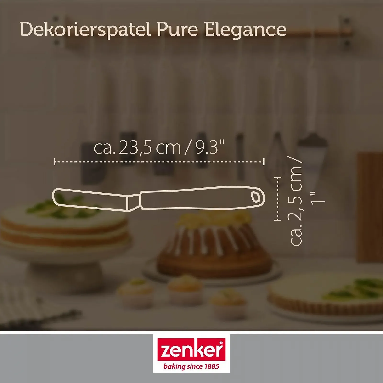 Лопатка кондитерская Zenker Pure Elegance 24 cm нержавеющая сталь, фото №2
