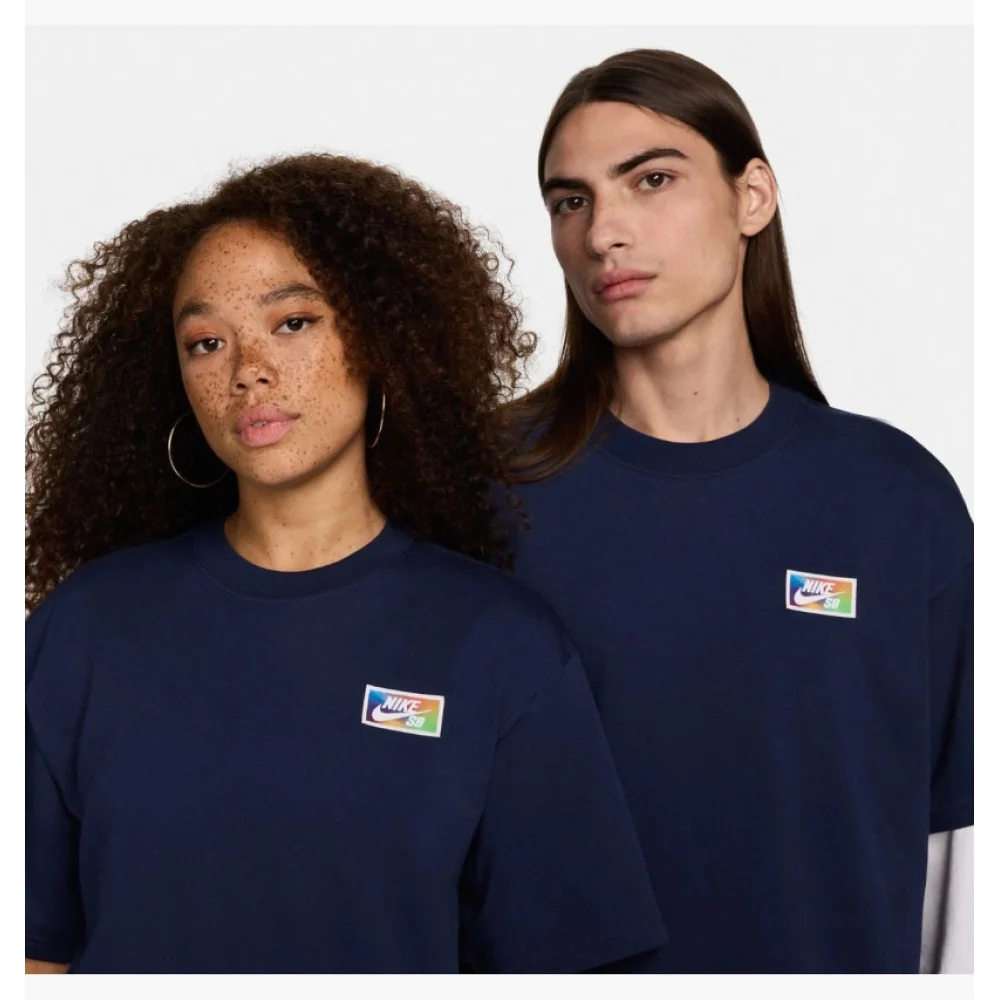 Футболка Nike SB L темно-синий, фото №4