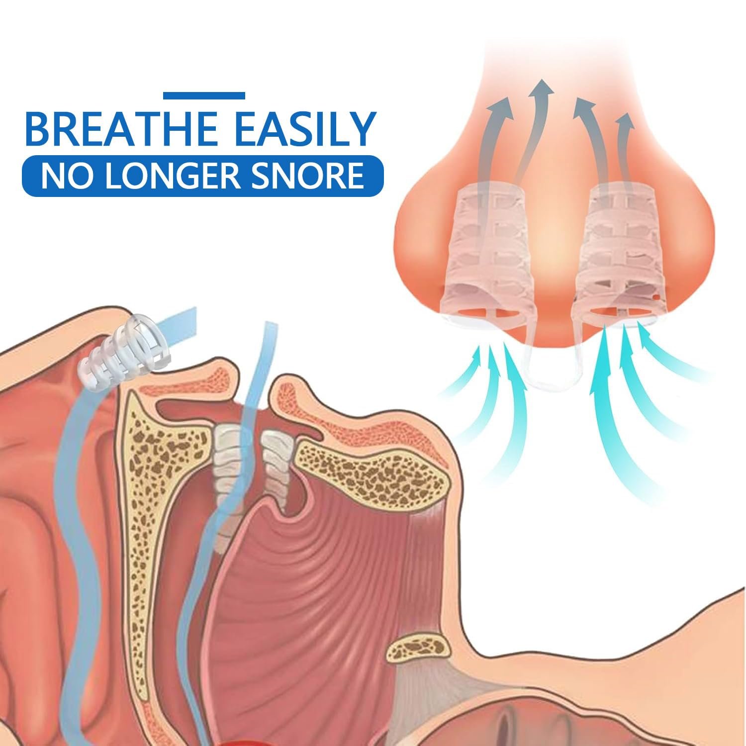 Расширитель для носа от храпа, многоразовое устройство, 8 шт., фото №6 Расширитель для носа от храпа, многоразовое устройство, 8 шт., фото №6
