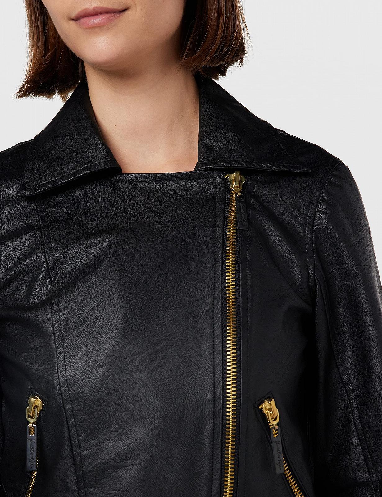 Кожаная Куртка KENDALL & KYLIE K&K W VGN KKW3716104 XS, черная, фото №3