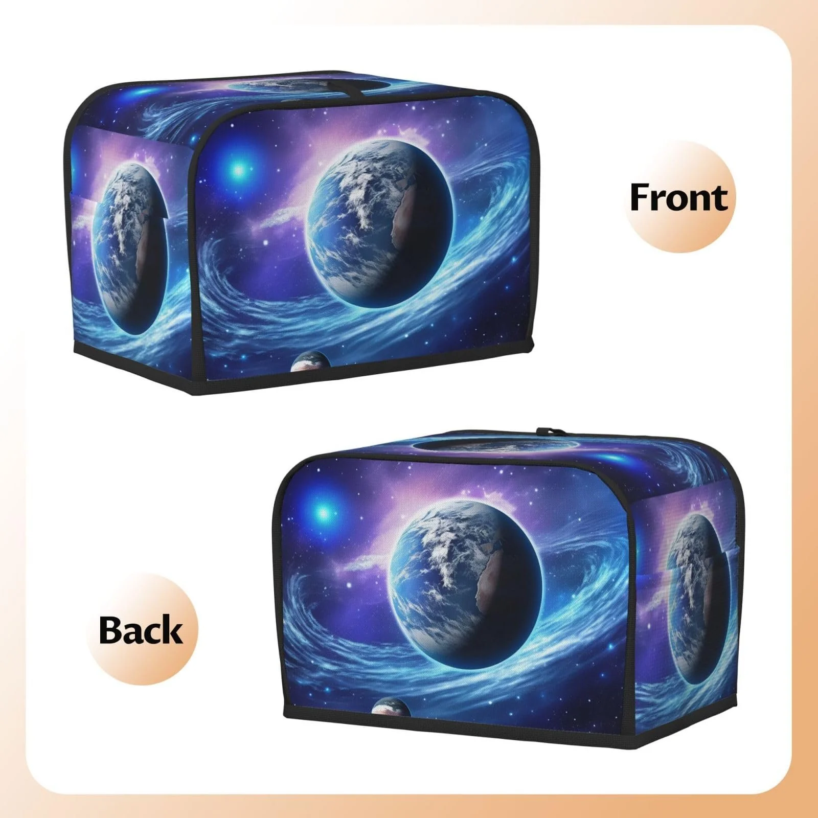 Чохол для тостера Planet Galaxy, 2 скибки, фото №3 Чохол для тостера Planet Galaxy, 2 скибки, фото №3