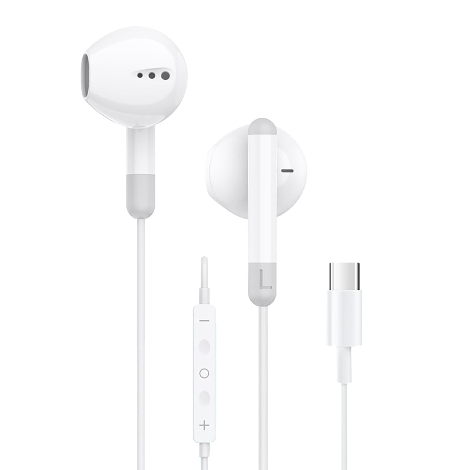Навушники Jinpojun USB C для Samsung Galaxy S Series Вкладиші Кабельні Чорний, фото №1