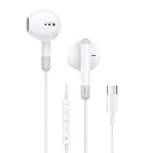 Навушники Jinpojun USB C для Samsung Galaxy S Series Вкладиші Кабельні Чорний - Фото 1