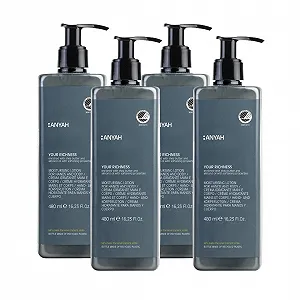 Лосьйон для рук та тіла Anyah 4 x 480 мл Зволожуючий крем з органічною олією насіння та екстрактом розмарину - Фото 1